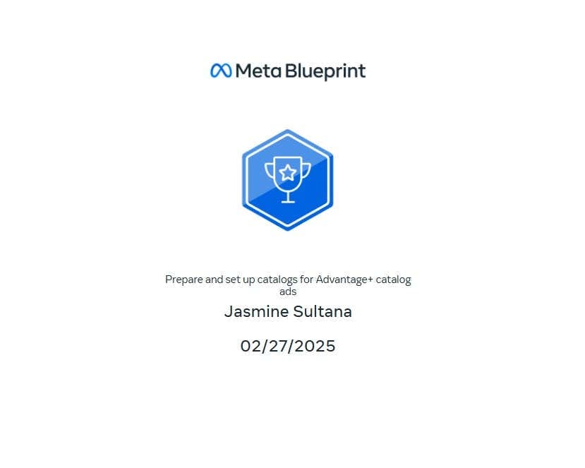 meta blueprint certificate
